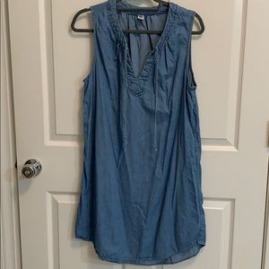 Old Navy sleeveless chambray dress